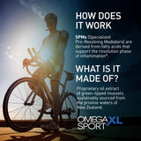 OmegaXL Sport: investigación clínica que apoya mejoras en movilidad post ejercicio.