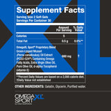 OmegaXL Sport: formulación libre de GMO, sin lácteos ni gluten.