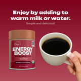 OMG Superfoods envase orgánico destacando calidad limpia