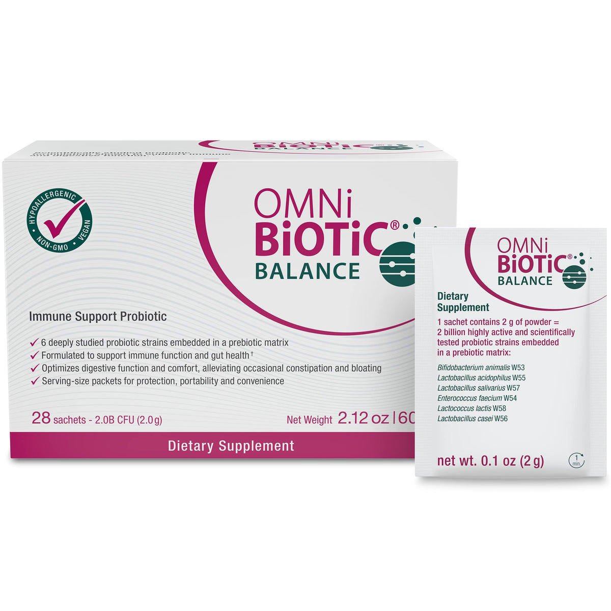 OMNi BiOTiC Balance Probiótico polvo: apoyo al equilibrio intestinal y al sistema inmune