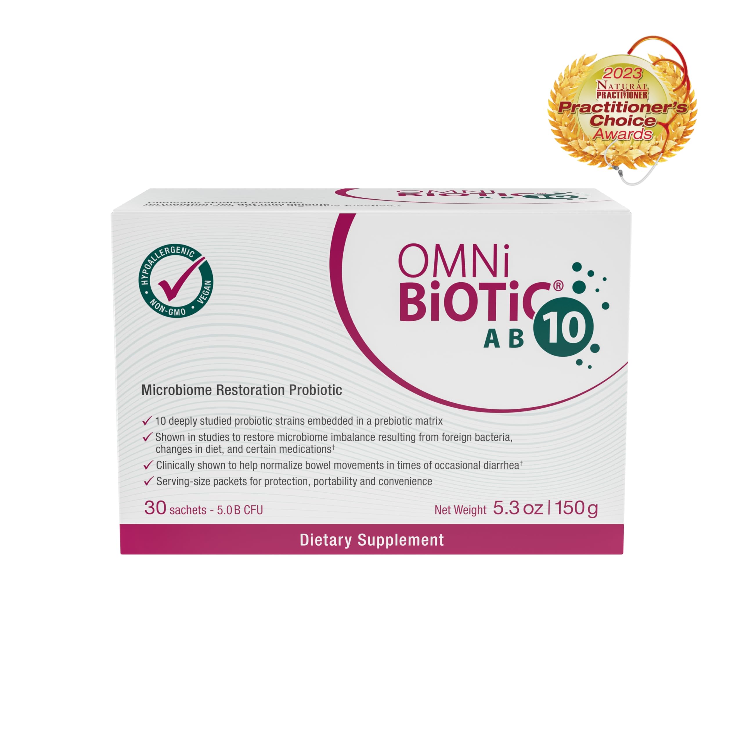 OMNi BiOTiC AB 10: sobres diarios para uso cómodo y estable