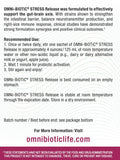 OMNi BiOTiC Stress Release, polvo que se disuelve en agua para una toma rápida.
