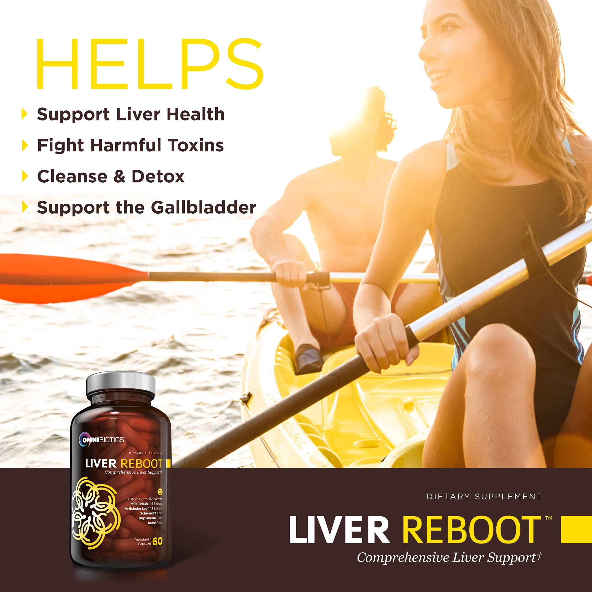 OmniBiotics cardo mariano: extracto natural para apoyo de hígado.