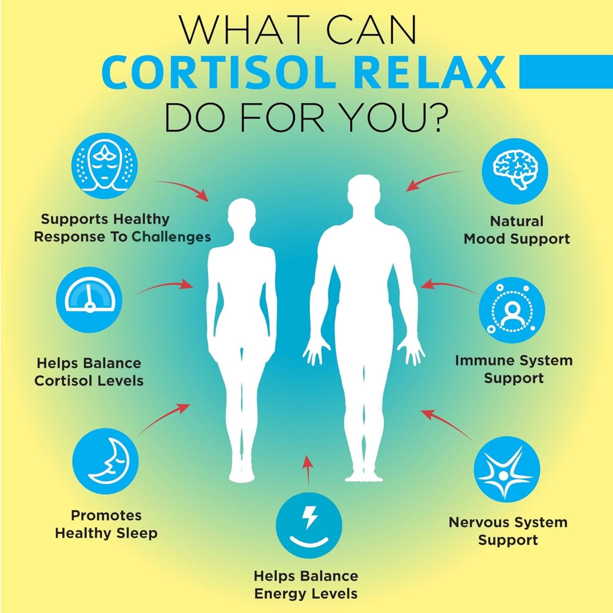 OmniBiotics Cortisol, etiqueta visible, apoyo a la calma diaria sin estimulantes.