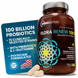 OmniBiotics 100 mil millones probióticos botella con cápsulas para equilibrio digestivo diario
