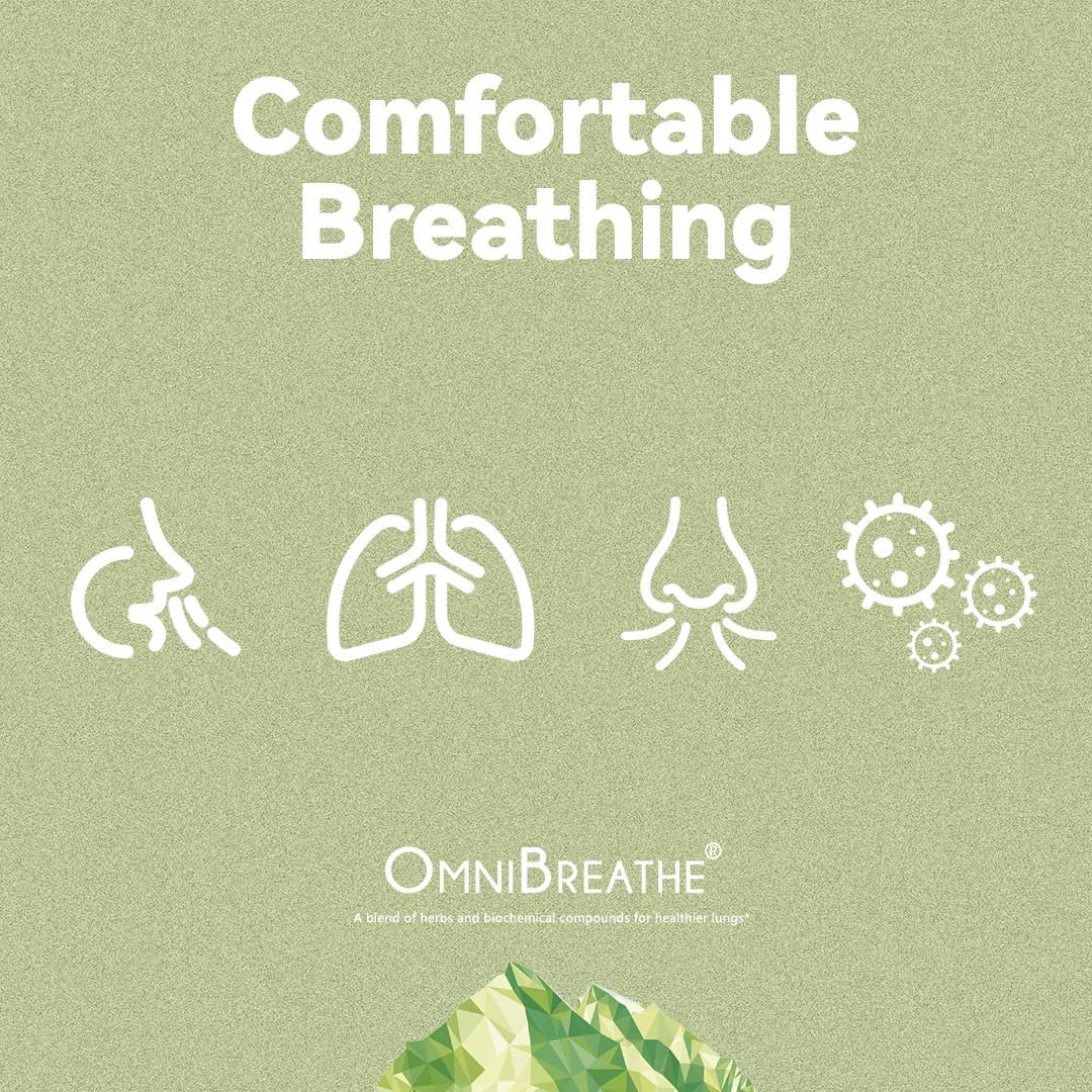 Omnite Omnibreathe: cápsulas vegetales para uso diario y respiración cómoda.