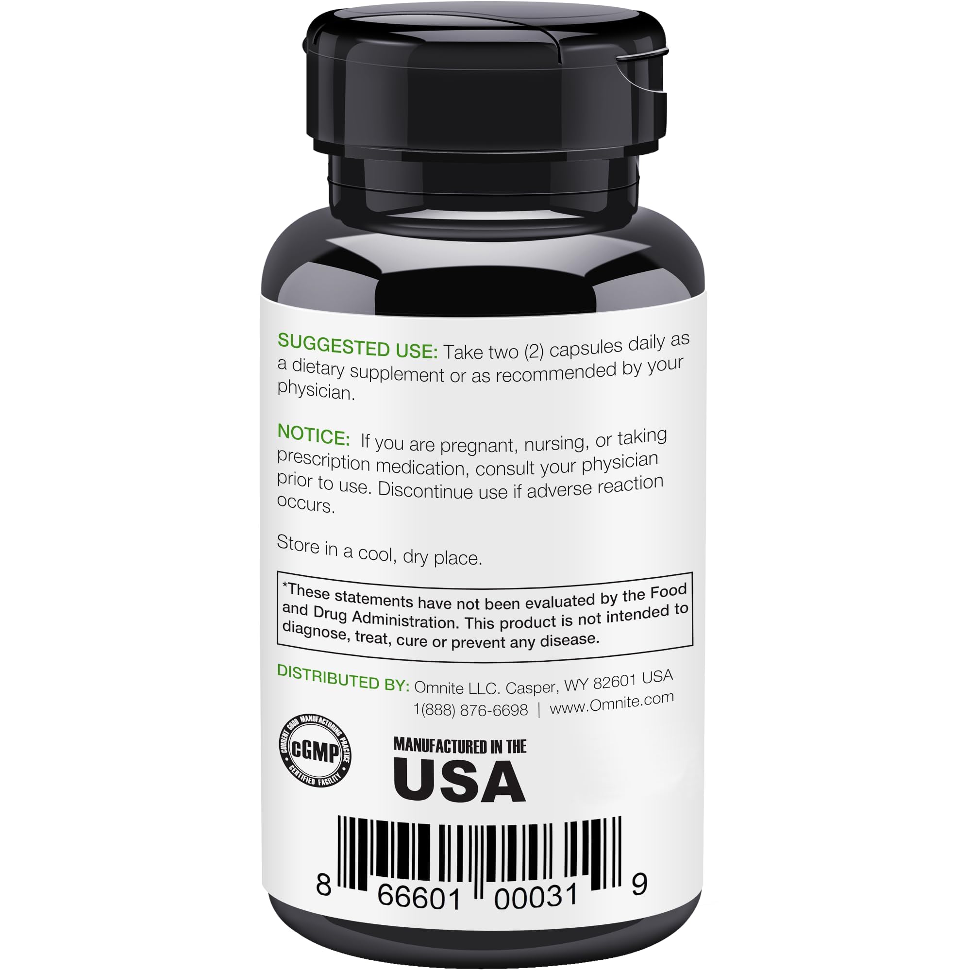 Omnite Omnibreathe: extracto natural en cápsulas para apoyo de vías respiratorias.
