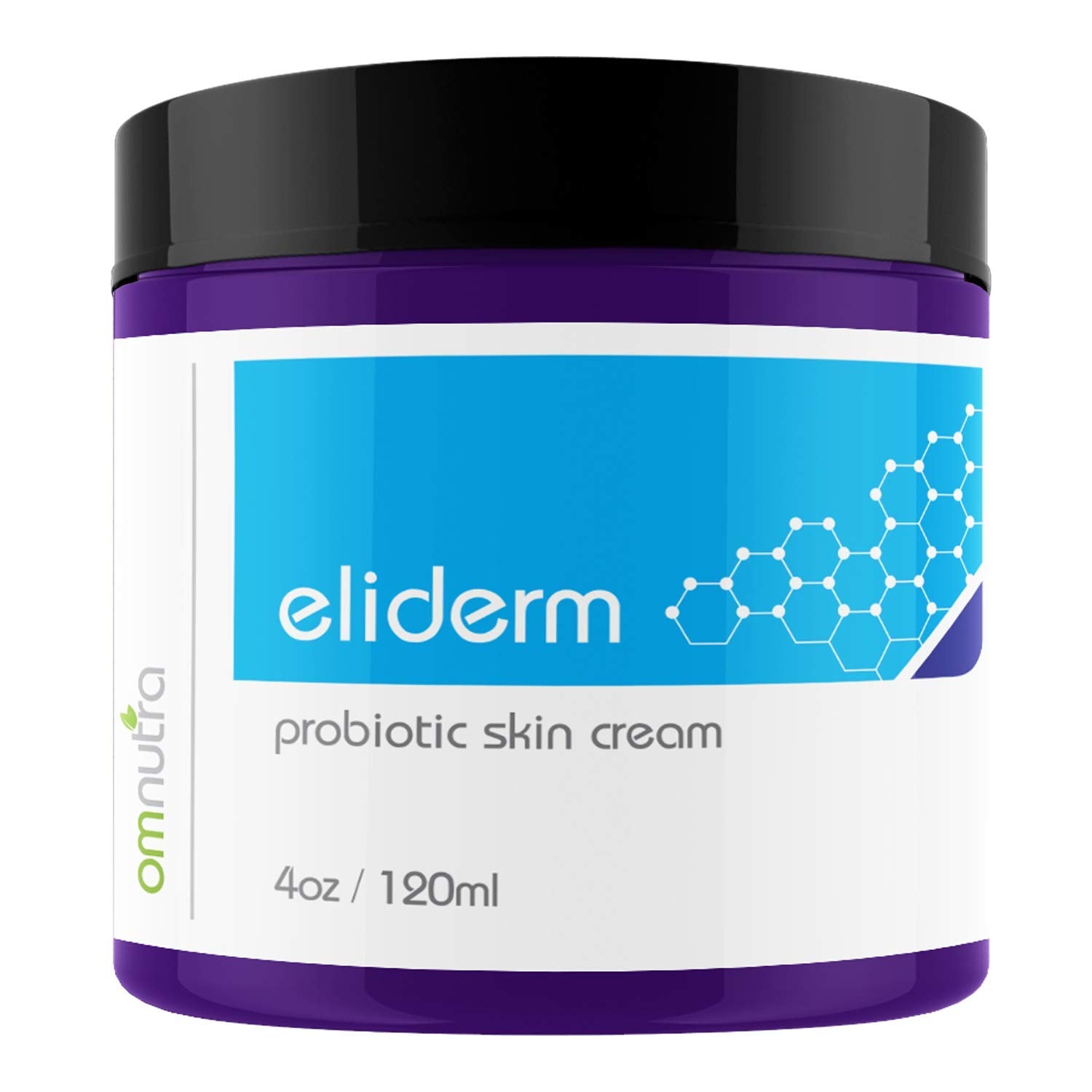 OmNutra crema probiótica para la piel en tarro de 4 oz, hidratación para diario.