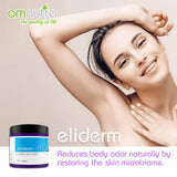 Textura cremosa de OmNutra Probiotica, ideal para hidratación diaria.