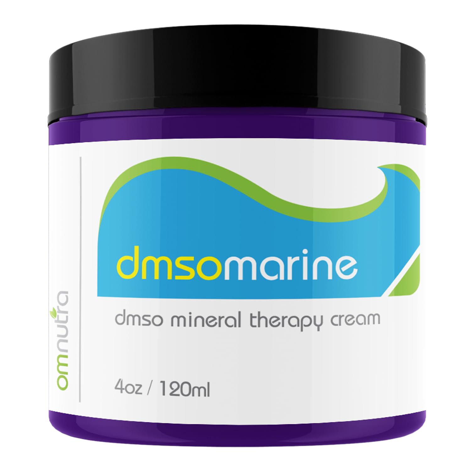 OmNutra DMSO crema: aplicación suave para piel hidratada.