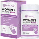 OMOGS probiótico para mujer, 180 mil millones CFU, 18 cepas en cápsulas, apoyo digestivo