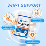 OMOGS Probiotics frasco-seco protege los probióticos para mayor estabilidad.