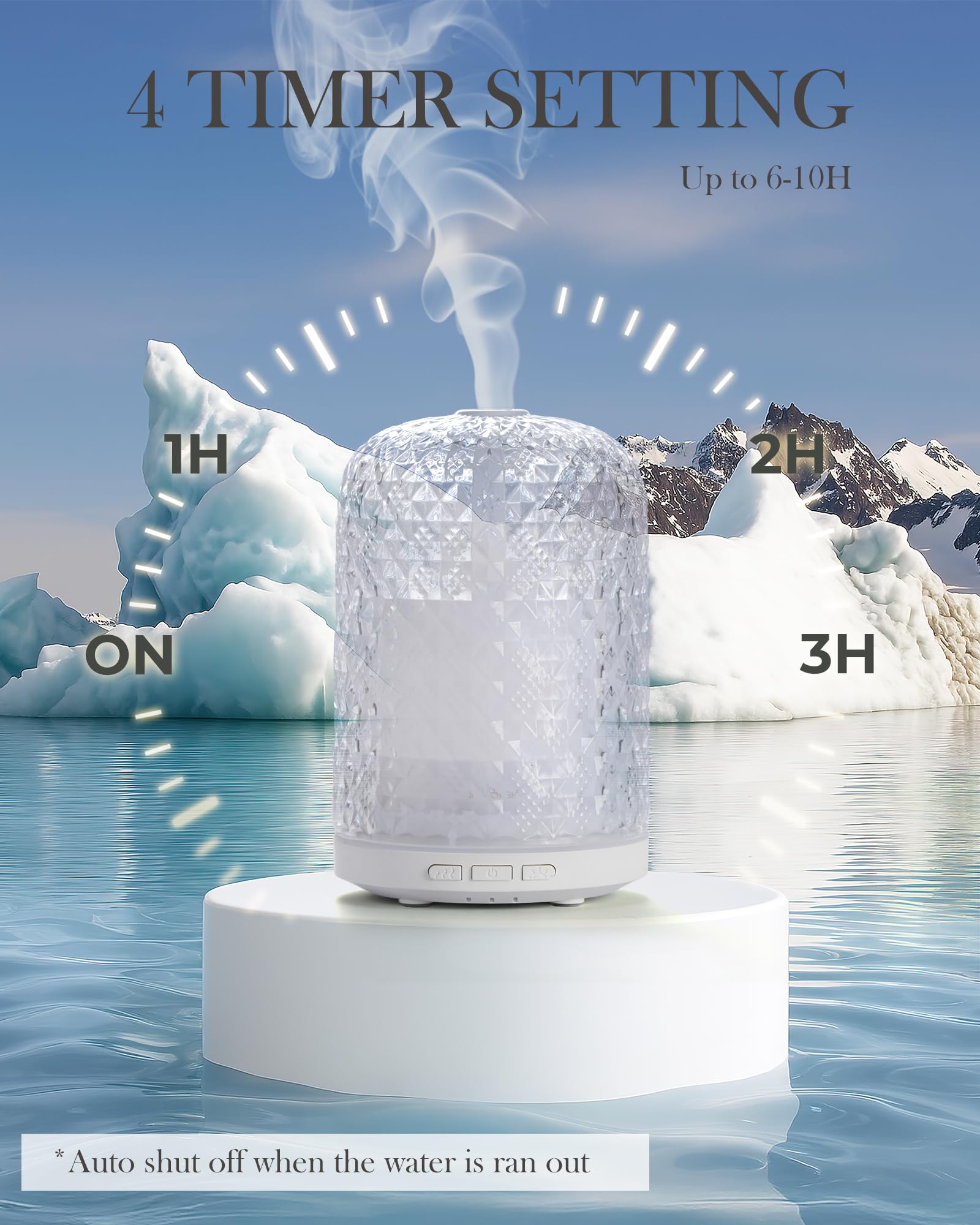 Onaboviva difusor con dos modos de niebla y luces para foco o relajación.
