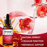 ONAIS Cayenne Drops se mezclan en agua para mayor flexibilidad.