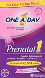 One A Day Omega3 DHA softgel para desarrollo saludable del cerebro y ojos.
