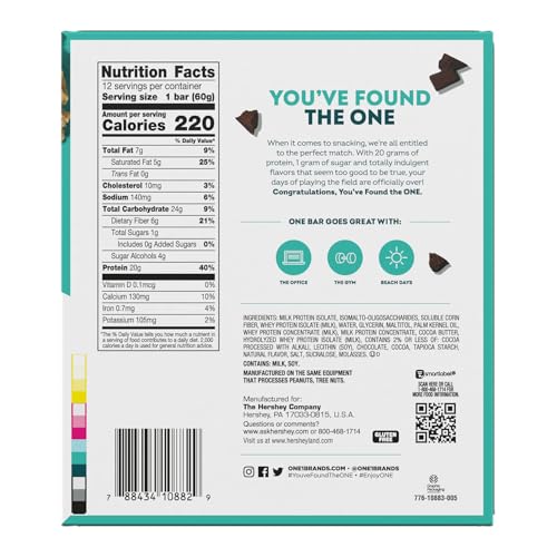 ONE barra proteína sin gluten 20 g para recargar energía.