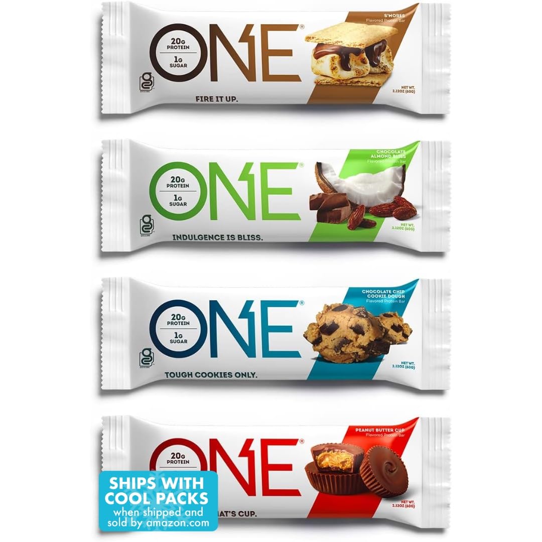 ONE barra de proteína variedad chocolate-amantes: snack indulgente para energía sostenida