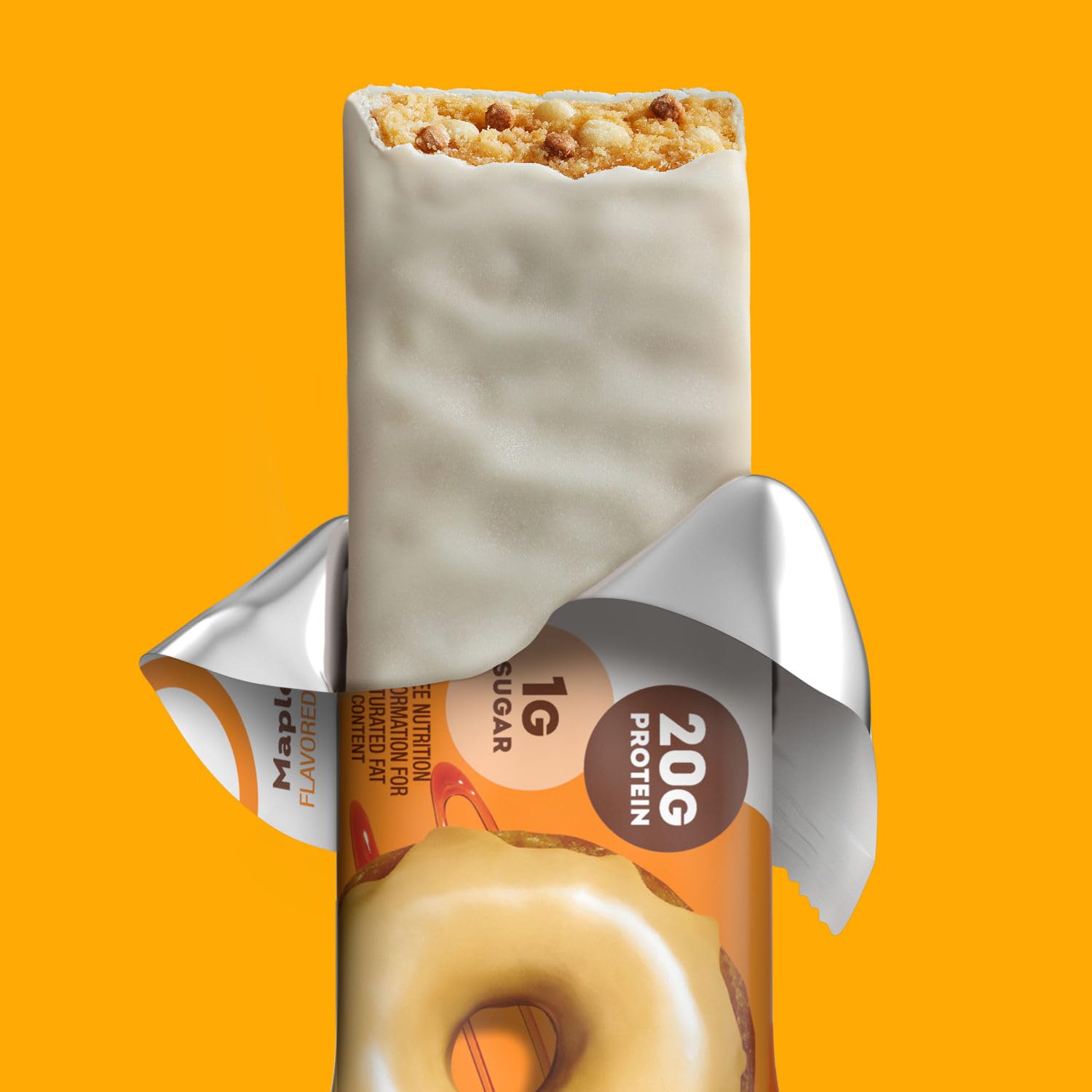 ONE barra proteína dona arce para desayuno rápido y satisfactorio