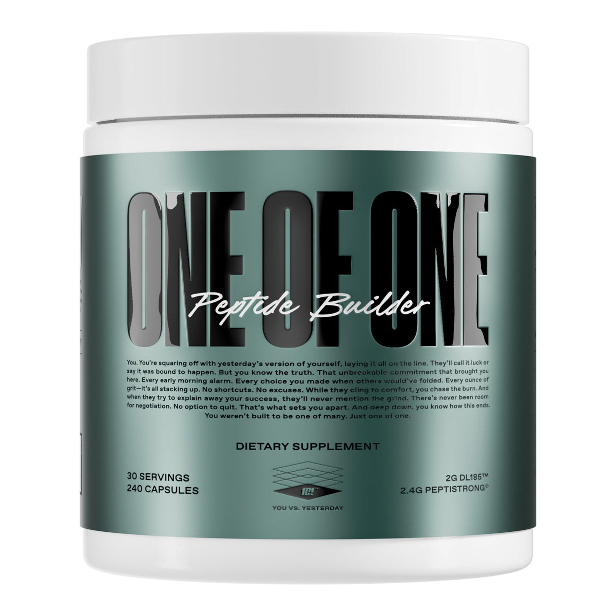 ONE OF ONE frasco de péptidos sin sabor para mezclar en bebidas y entrenamientos