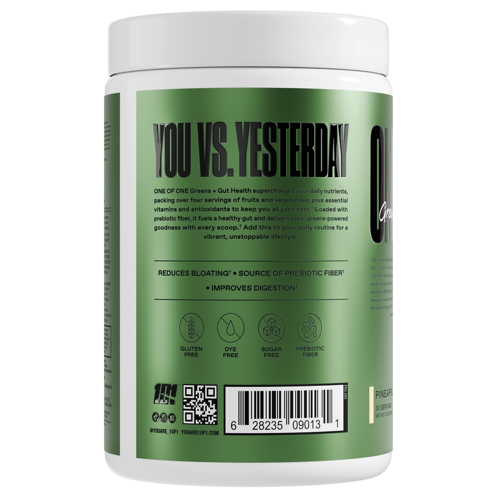 ONE OF ONE Polvo verde - textura suave para batidos nutritivos