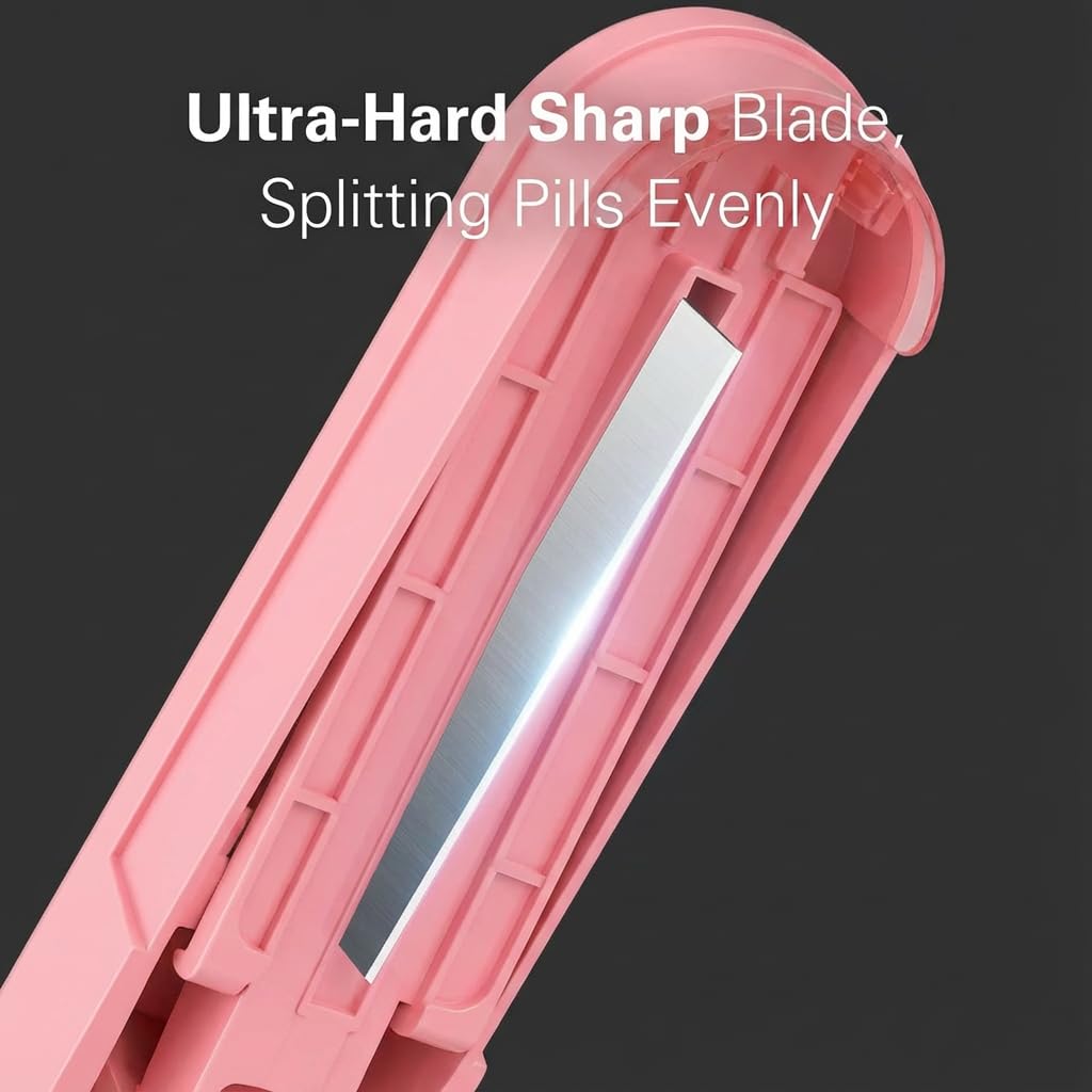 One Pix cortador de pastillas en uso rosa mostrando diseño ergonómico