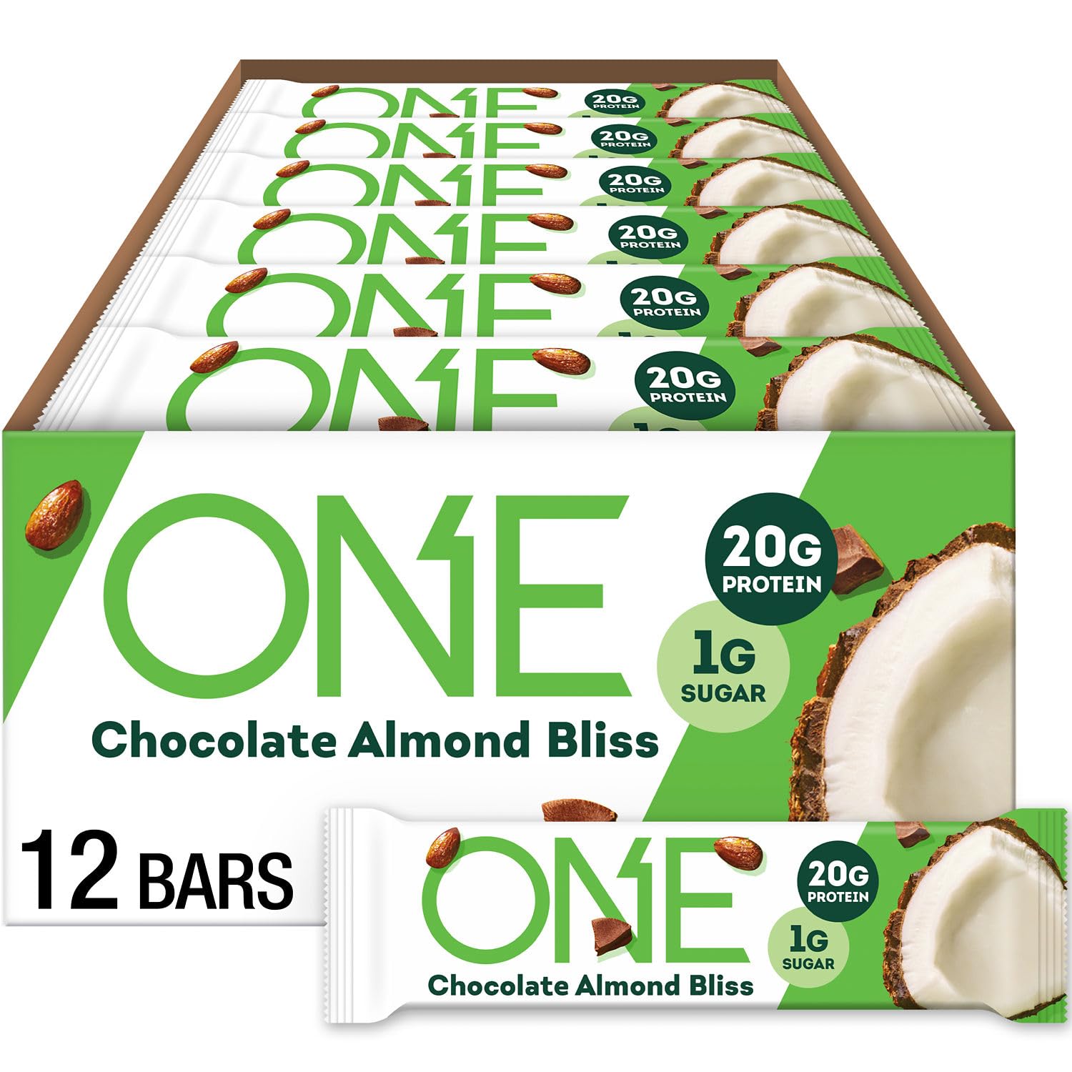 ONE Protein Bars Chocolate Almond Bliss envase: opción conveniente para pantry diario