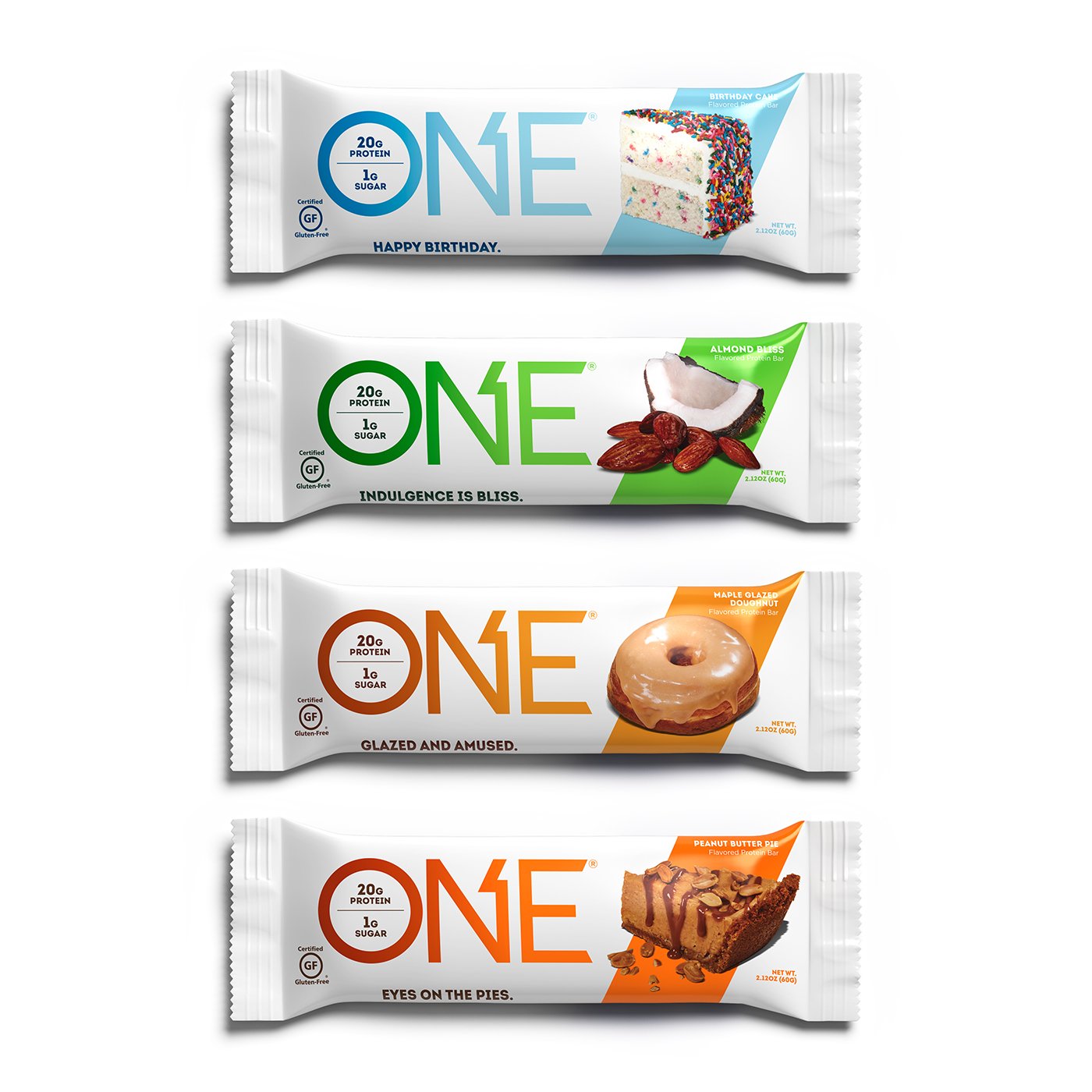 ONE barritas de proteína: paquete de 12 barritas de 60 g para meriendas equilibradas