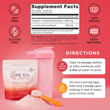 One Sol Creatine: mezcla en agua para energía rápida durante entrenamientos