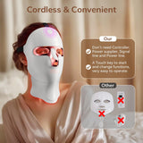 ONLUKY mascarilla luz roja rostro yoga meditación suave