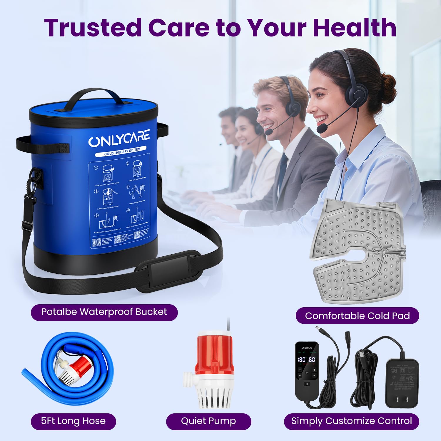 ONLYCARE accesorios completos para una terapia integral y conveniente.