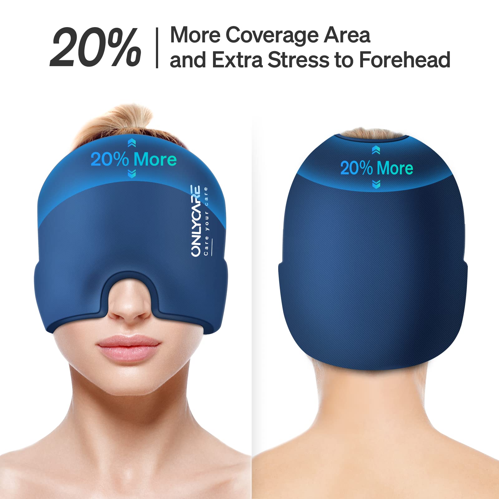 Gorro ONLYCARE con terapia caliente y fría para confort natural.