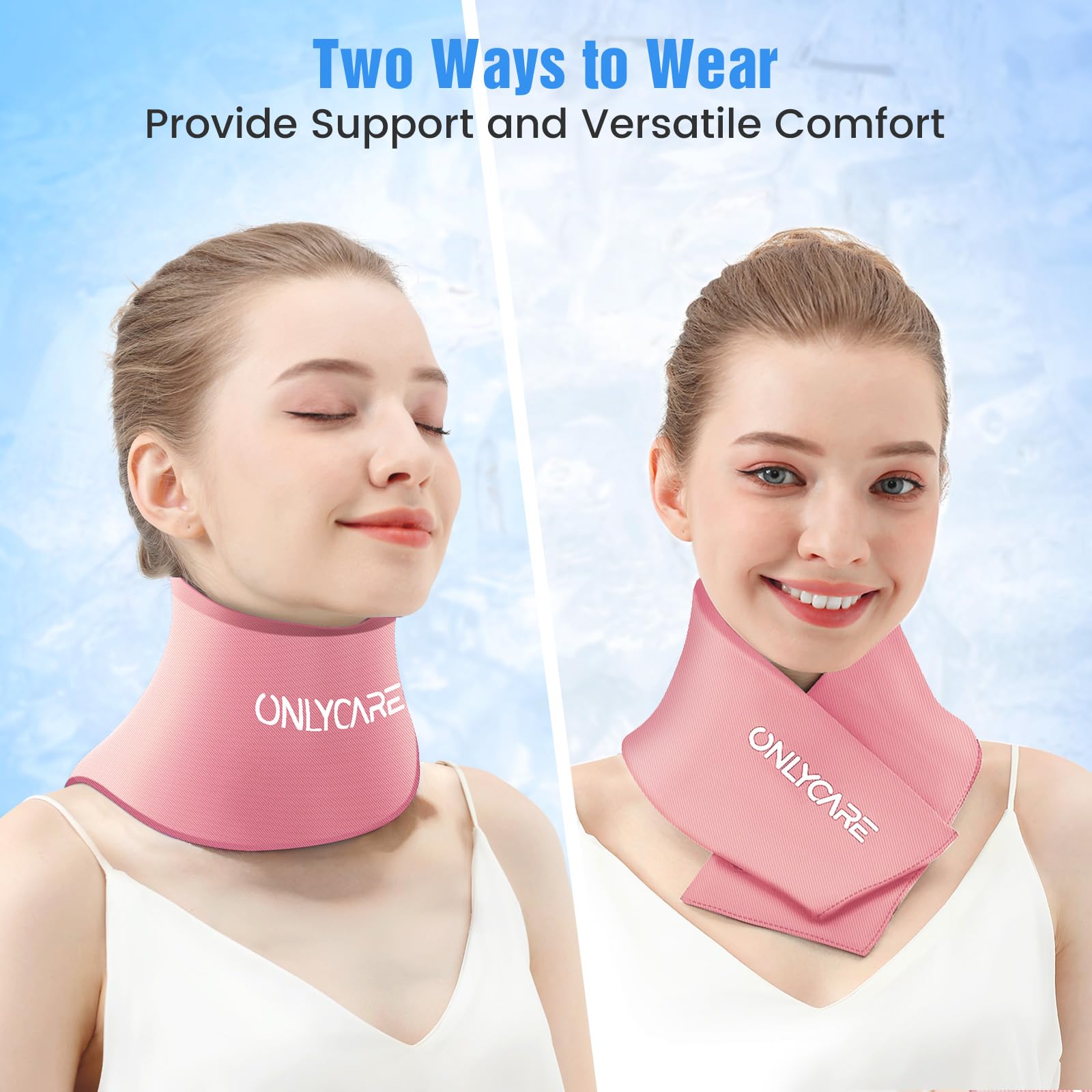 ONLYCARE hielo mantiene la suavidad incluso cuando está congelado.
