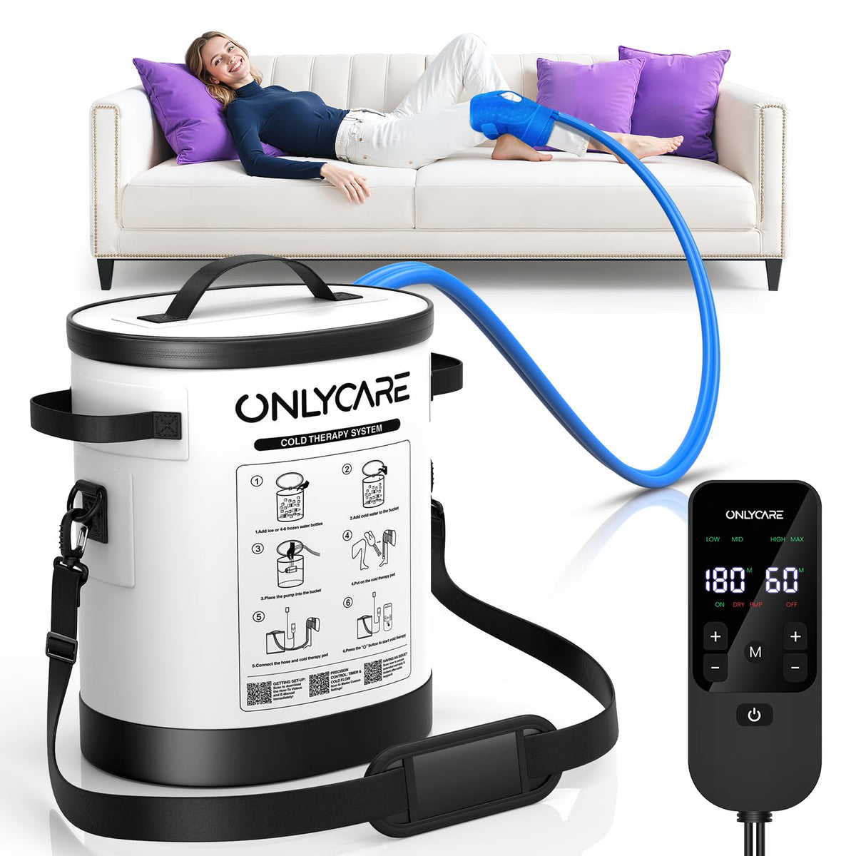 ONLYCARE máquina-terapia-frio-4-0, alivio localizado.