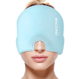 ONLYCARE Migraine Relief Cap, cierre frontal visible, alivia tensión con comodidad.