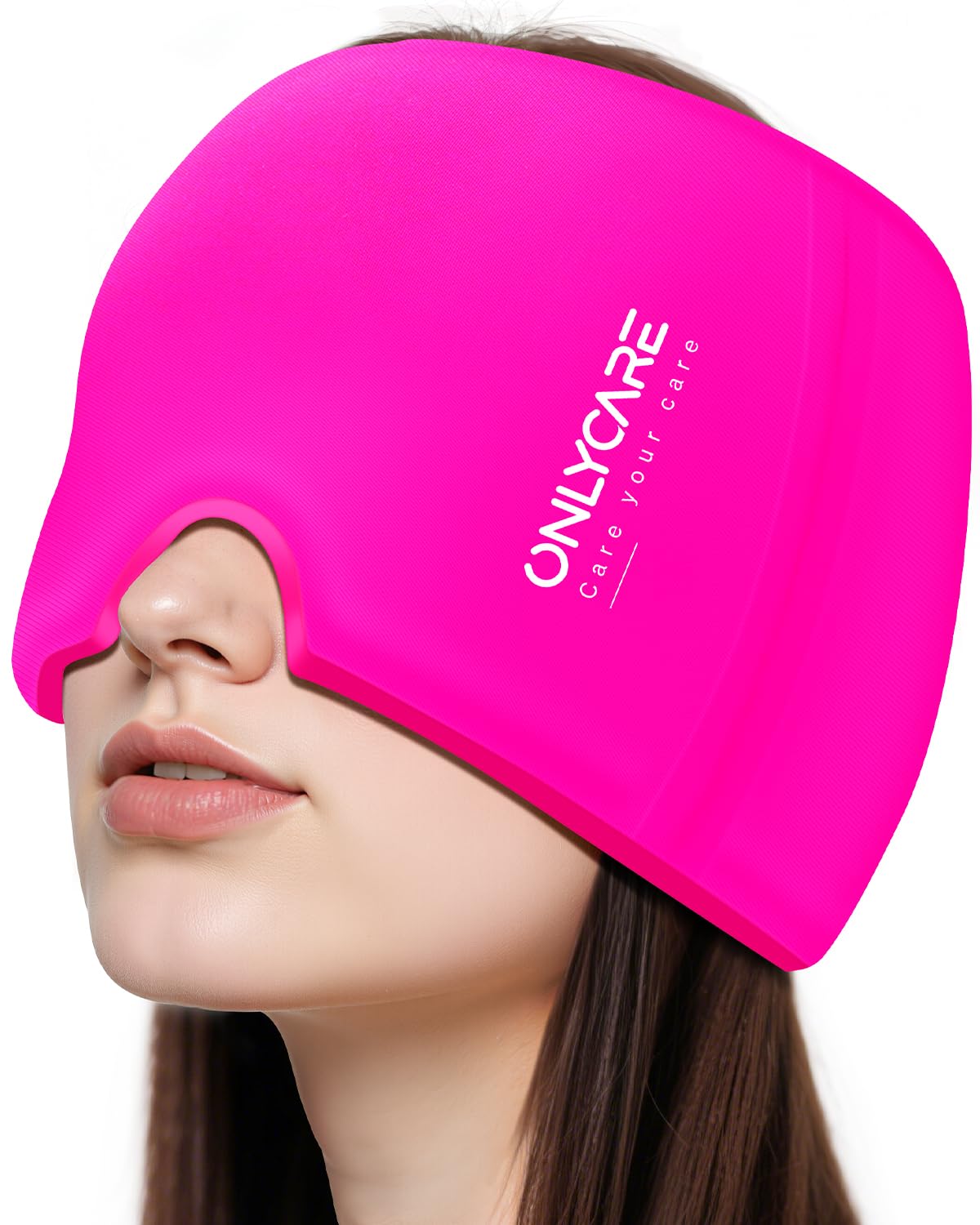 ONLYCARE Gorra de alivio para migraña en frontal, ajuste cómodo.
