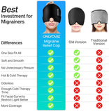 ONLYCARE Migraine Relief Cap terapia de calor y frío para alivio localizado