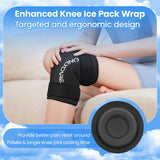 ONLYCARE rodillera con frío y calor para terapia doble durante la recuperación de la rodilla