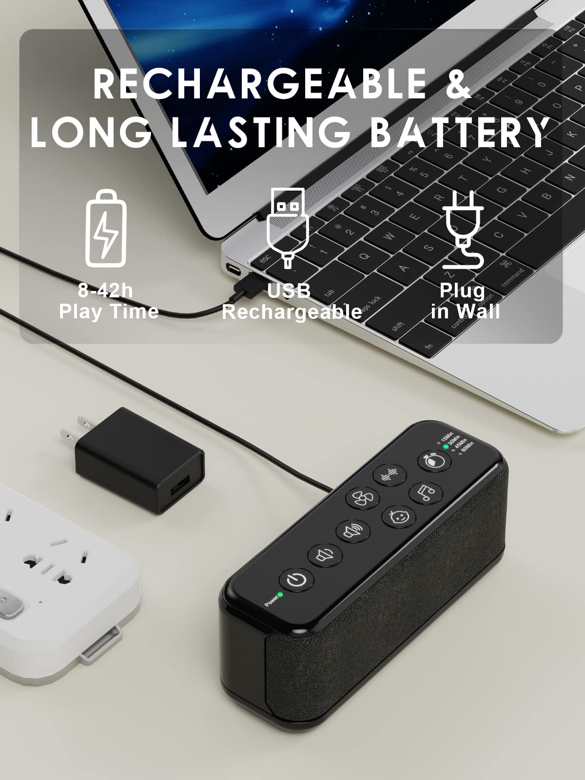 OnLyee batería recargable con larga duración ideal para viaje.