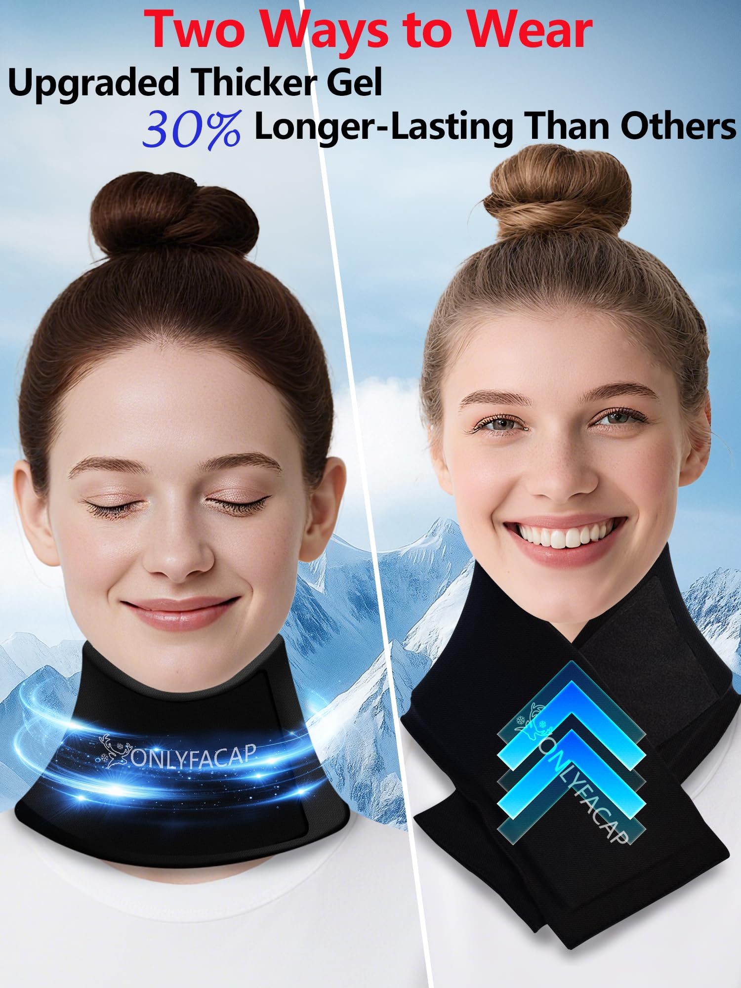 Onlyfacap ajuste de velcro para un cuello seguro