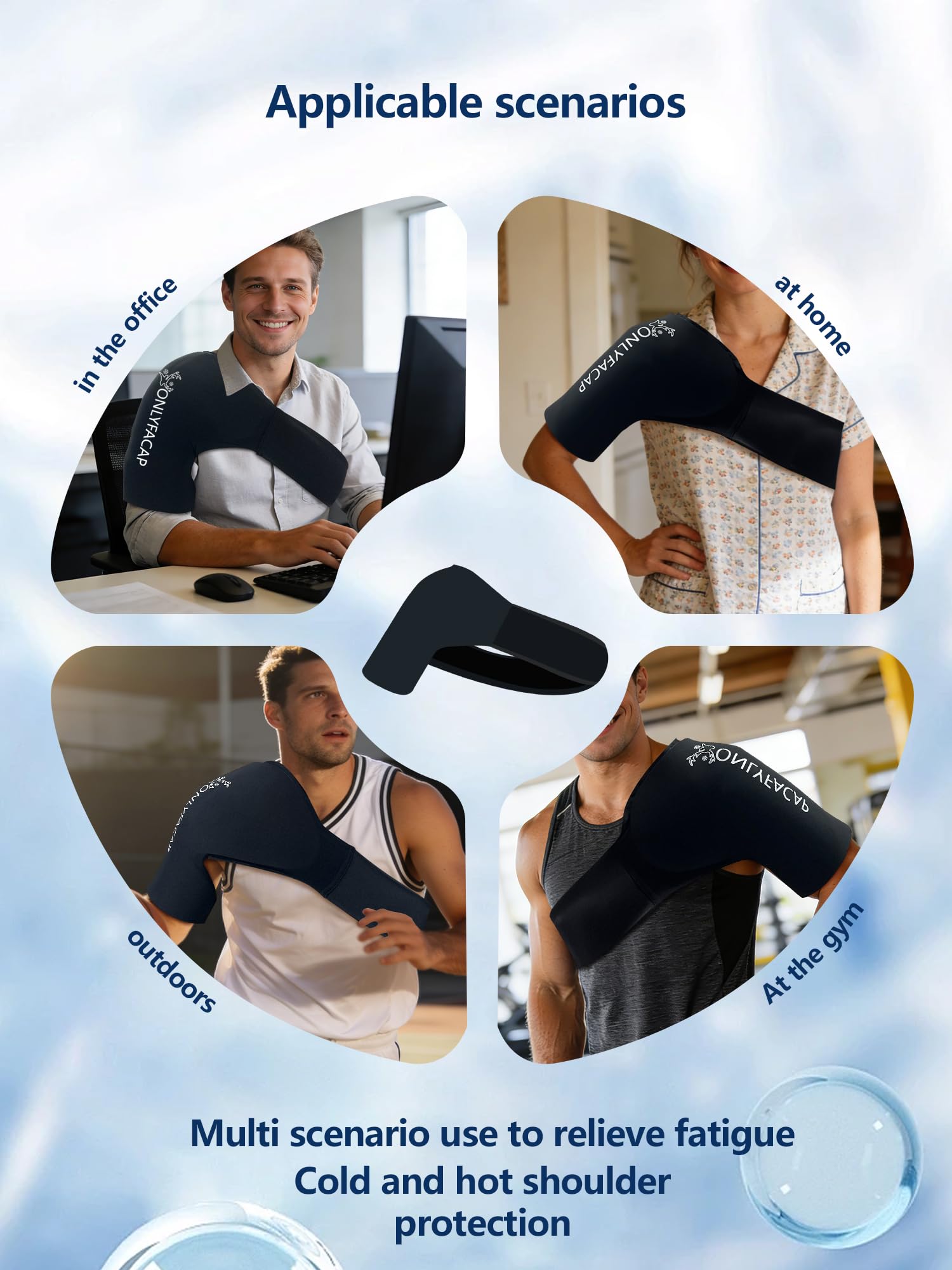 onlyfacap-diseño-ergonómico-uso-libre facilita movilidad durante la terapia.