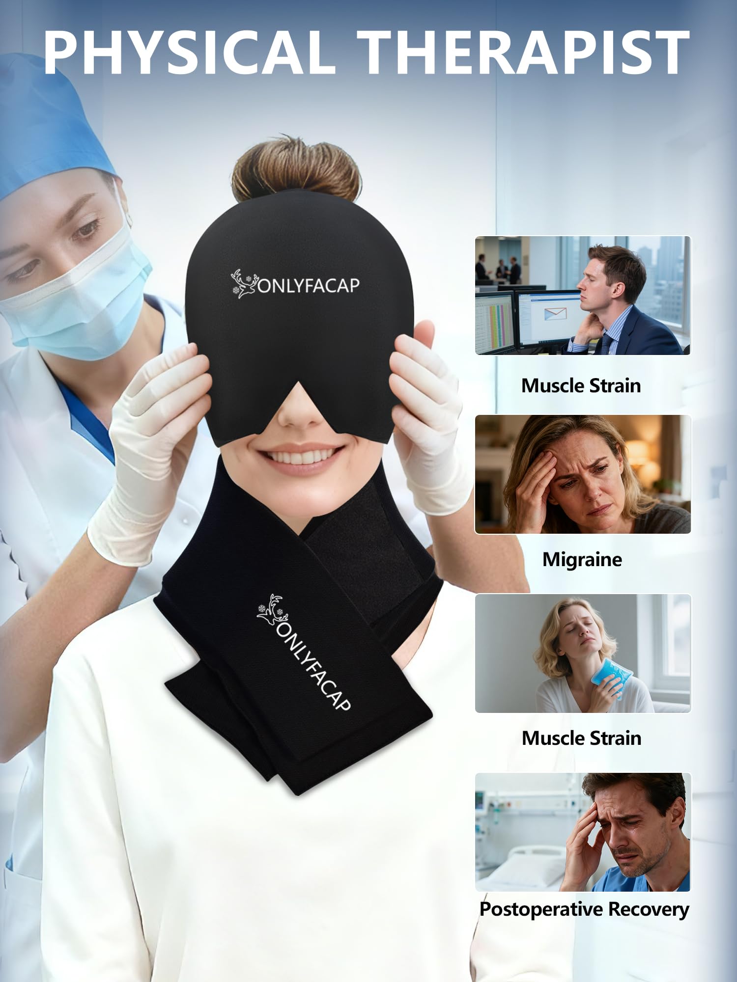 Pack de hielo para cuello Onlyfacap mantiene la zona fresca y relajada