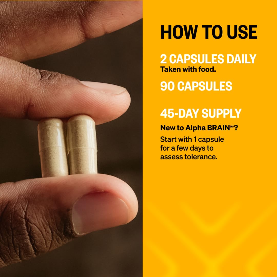 ONNIT Alpha Brain contiene Alpha GPC y fosfatidilserina para función cognitiva