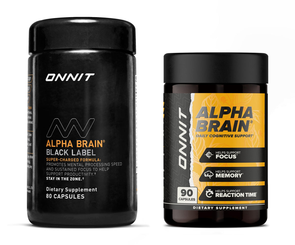 ONNIT Alpha Brain Classic: botella enfocando memoria y claridad