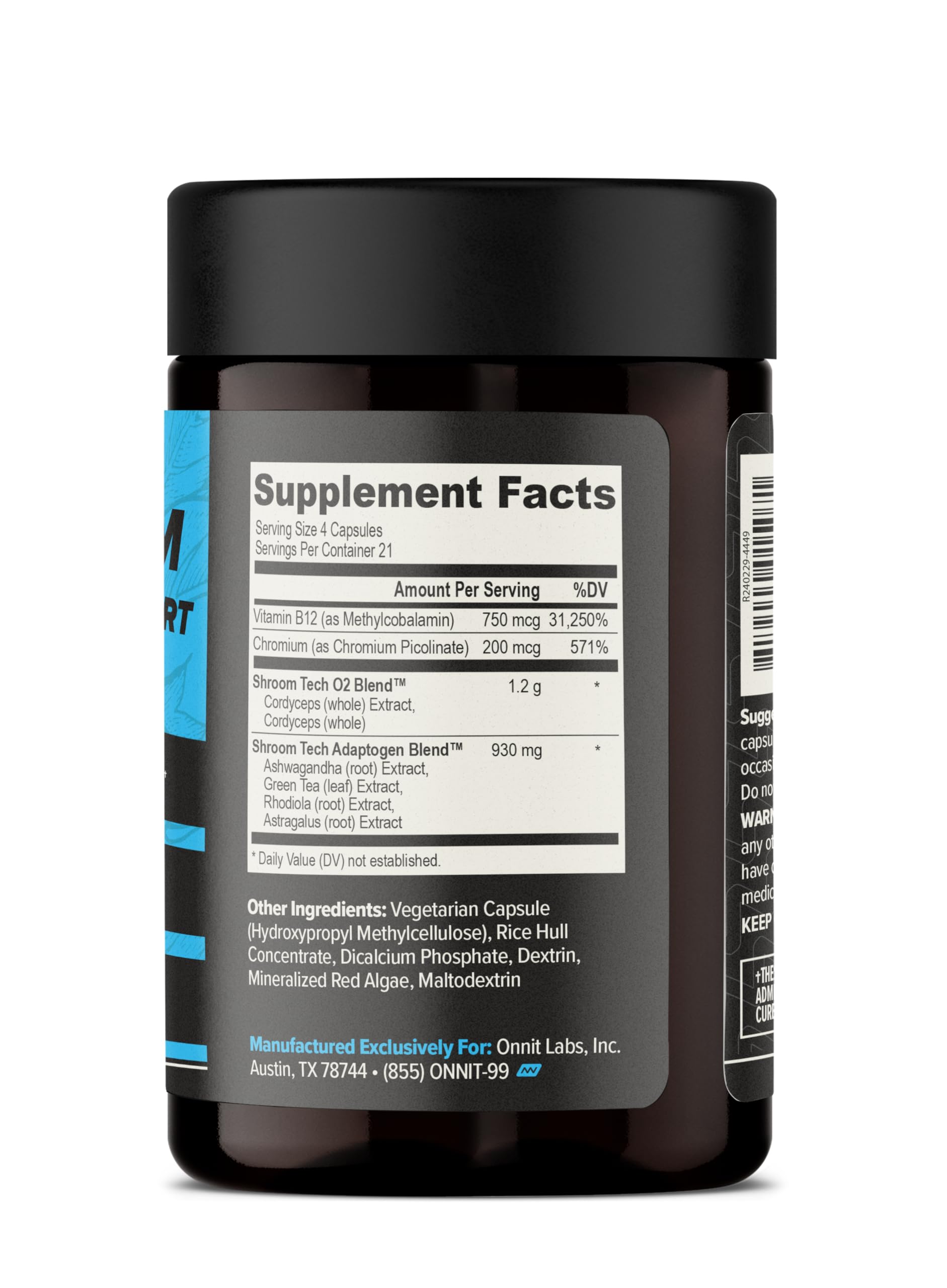 ONNIT Alpha Brain: cápsulas listas para tomar antes de tareas complejas.