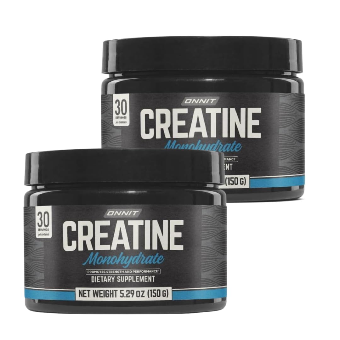 ONNIT creatina monohidrato: dos tubos para entrenamiento y fuerza