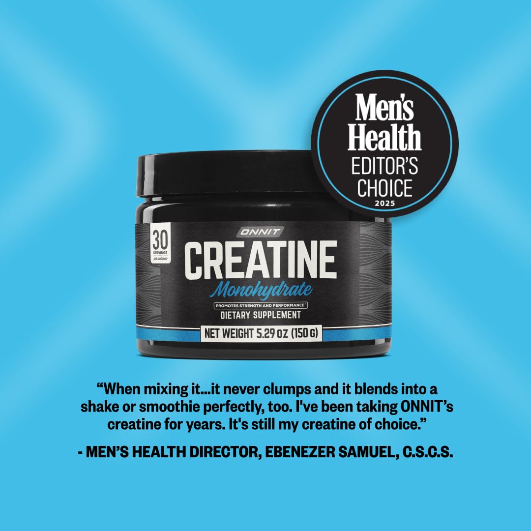ONNIT Creatine Monohydrate ideal para entrenamientos de alta intensidad