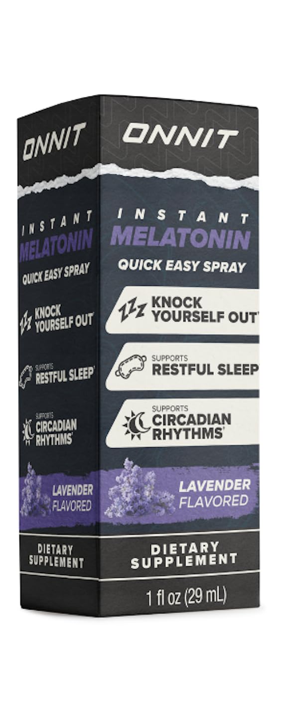 ONNIT Melatonina Spray Lavanda, ideal para viajes y cambios de zona horaria