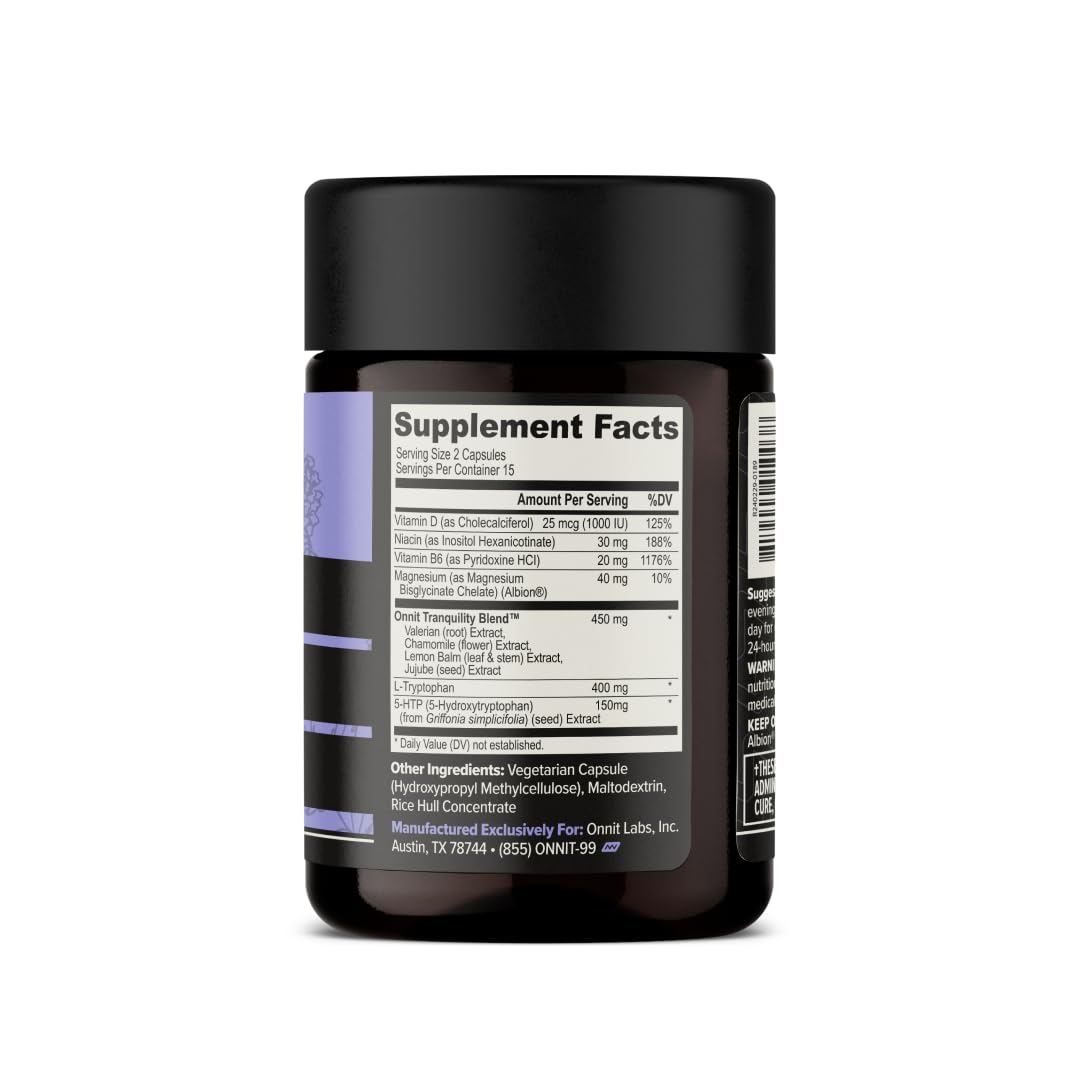 ONNIT New Mood: bote abierto con cápsulas para tranquilidad nocturna