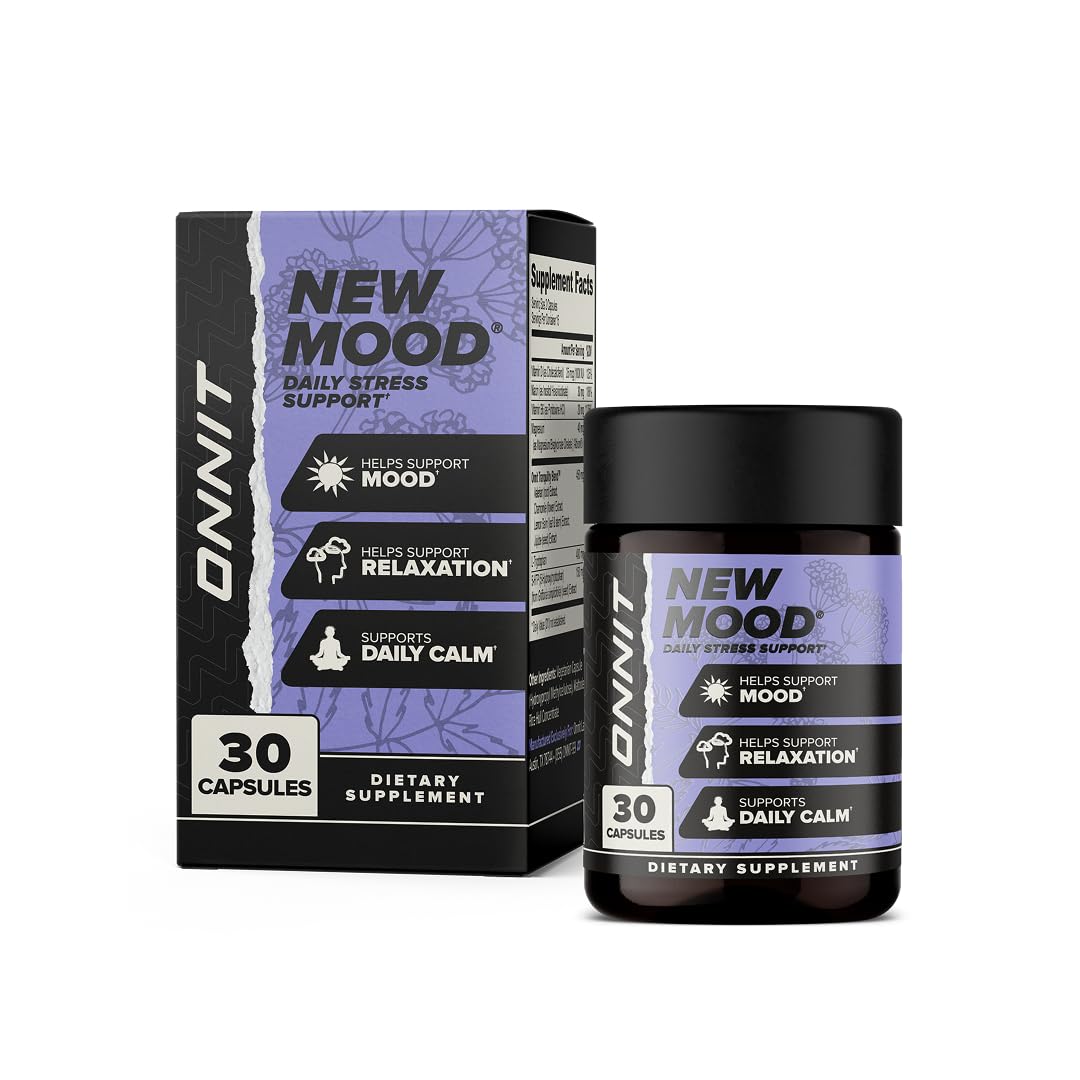 ONNIT New Mood: cápsulas en botella para apoyo diario y gestión del estrés