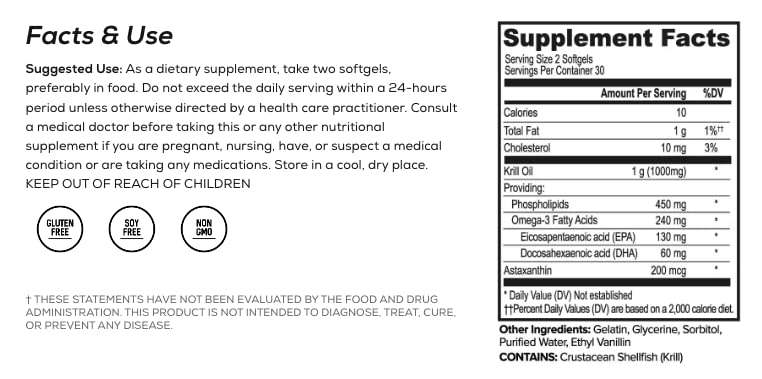 ONNIT omega-3 de krill con astaxantina para antioxidantes naturales.